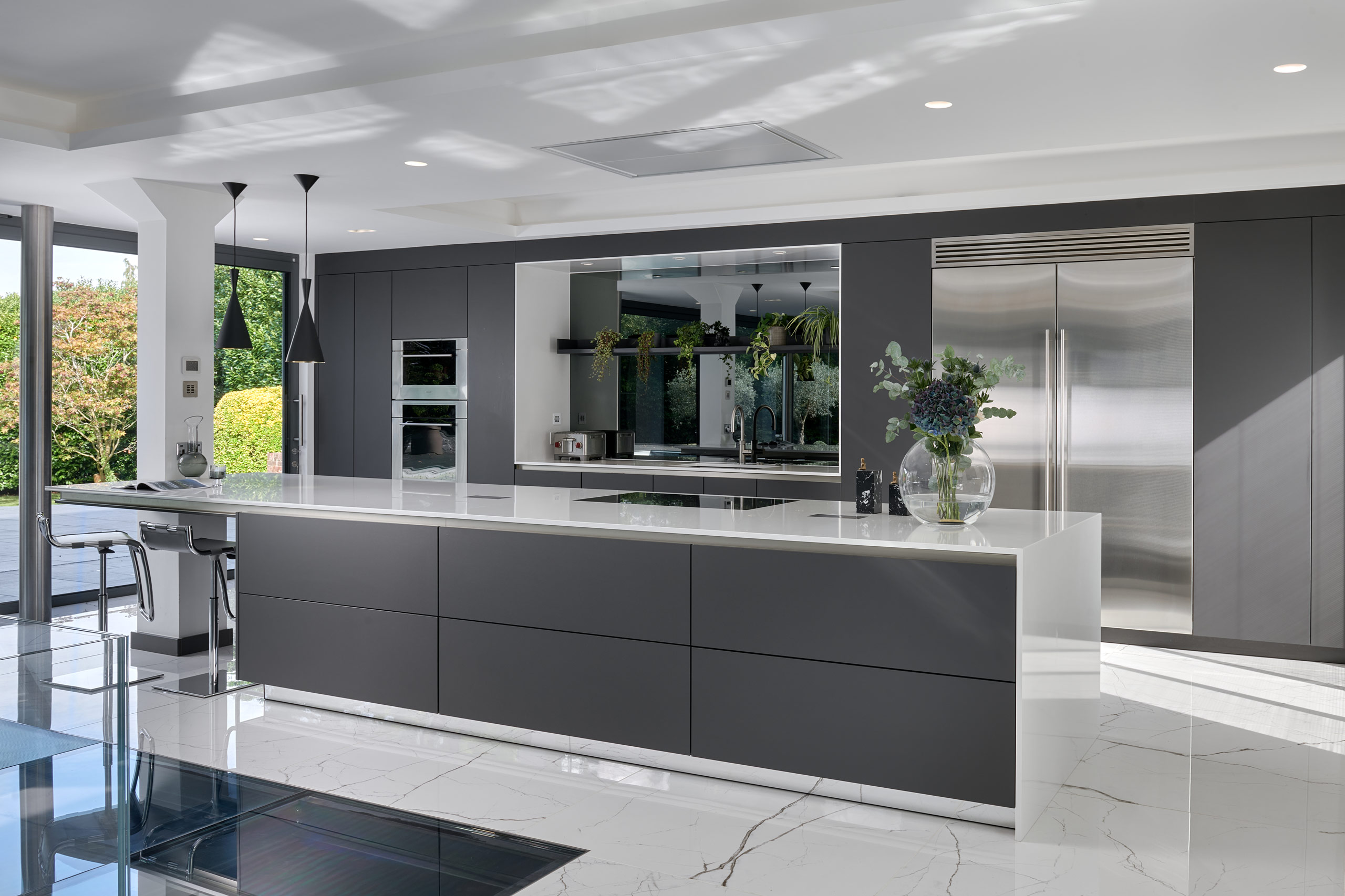 Modern Open Plan Kitchen in Hampshire | Grey kitchen | The Myers Touch