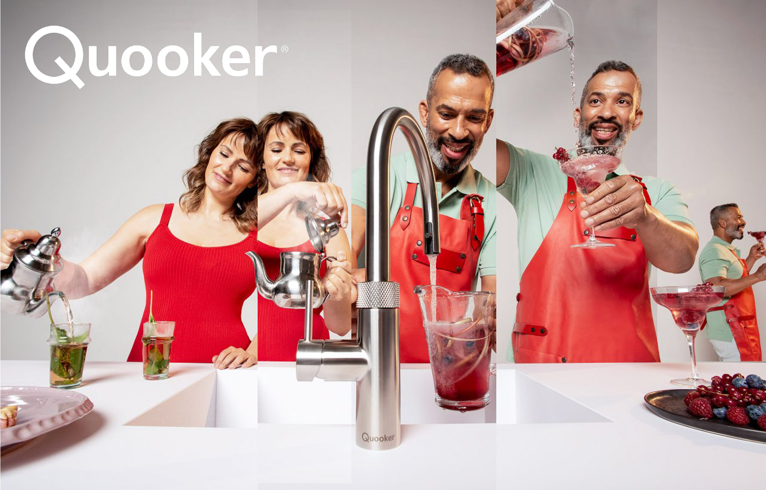 Stainless Steel Round Flex Quooker Tap | The Myers Touch